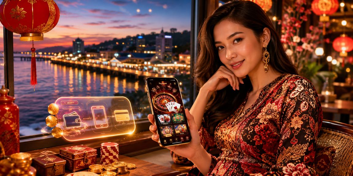 Antara muka aplikasi zplay88 dengan corak batik Malaysia untuk perlawanan sukan langsung